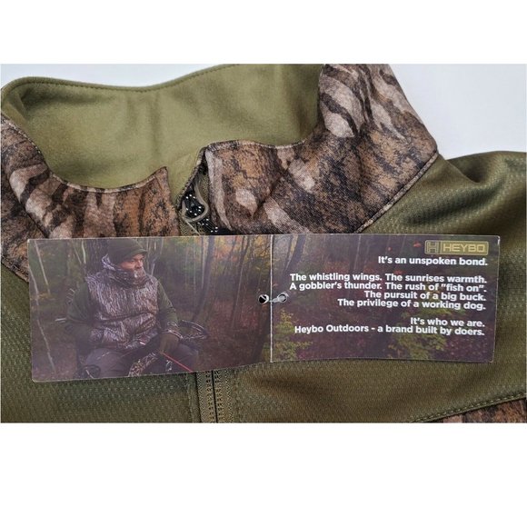Heybo Summit Soft Shell Bottomland Camo Jacket Men's Small - Picture 7 of 8